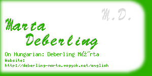 marta deberling business card